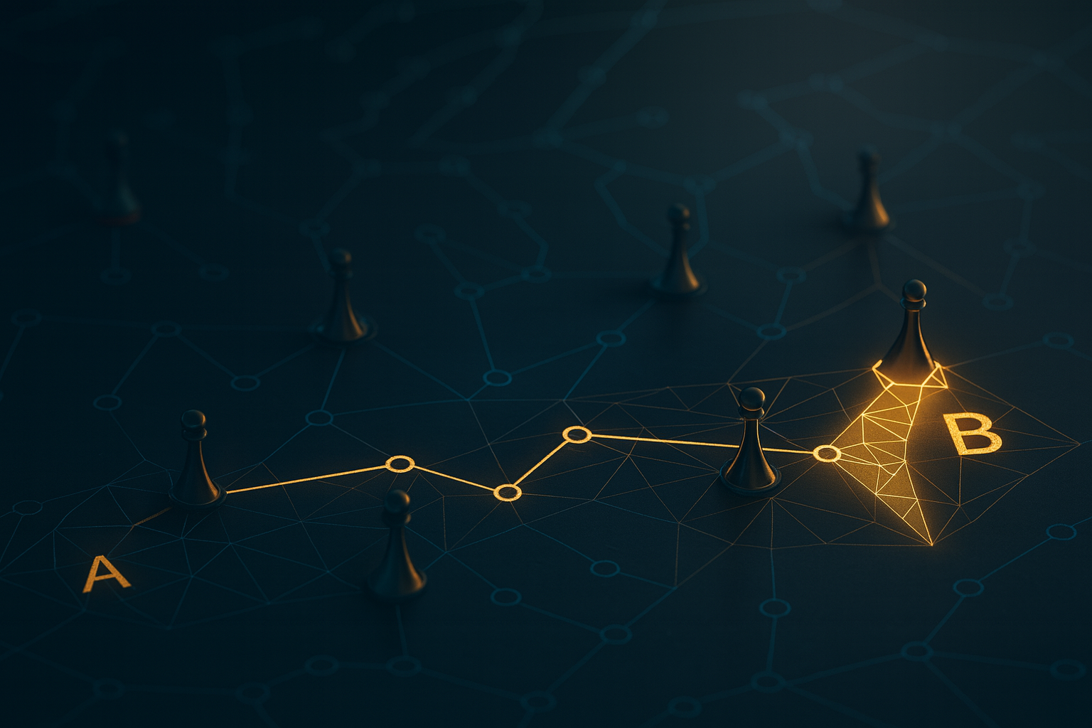 Strategic sourcing decision network visualization representing SoNA